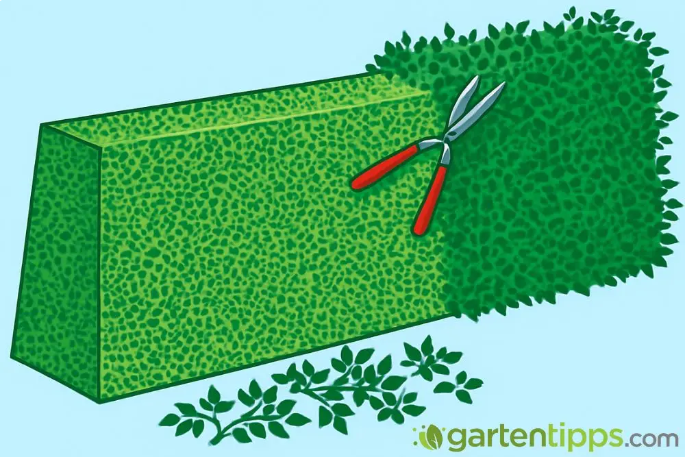 Hecke schneiden: Schnitttechnik