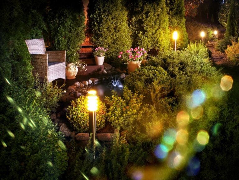 Beleuchtung im Garten für fantastische Lichteffekte
