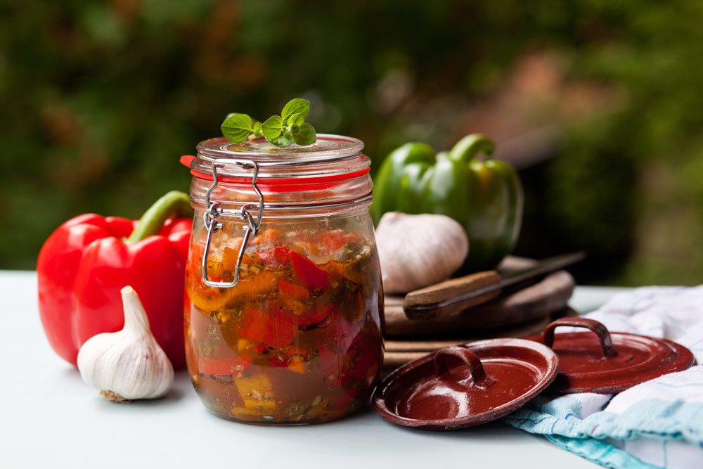 eingewecktes Gemüse Gemüse einkochen
