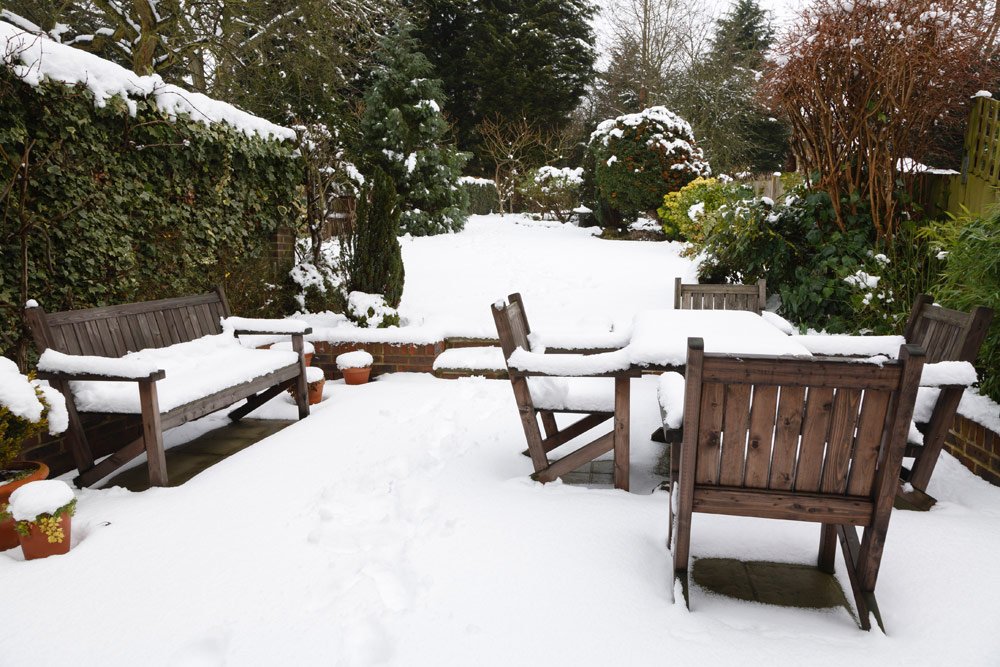 Balkon und Terrasse winterfest machen