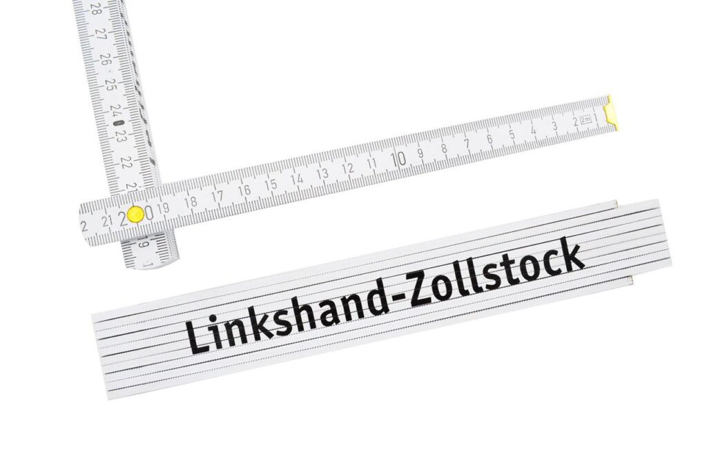 Gartengeräte für Linkshänder - Zollstock