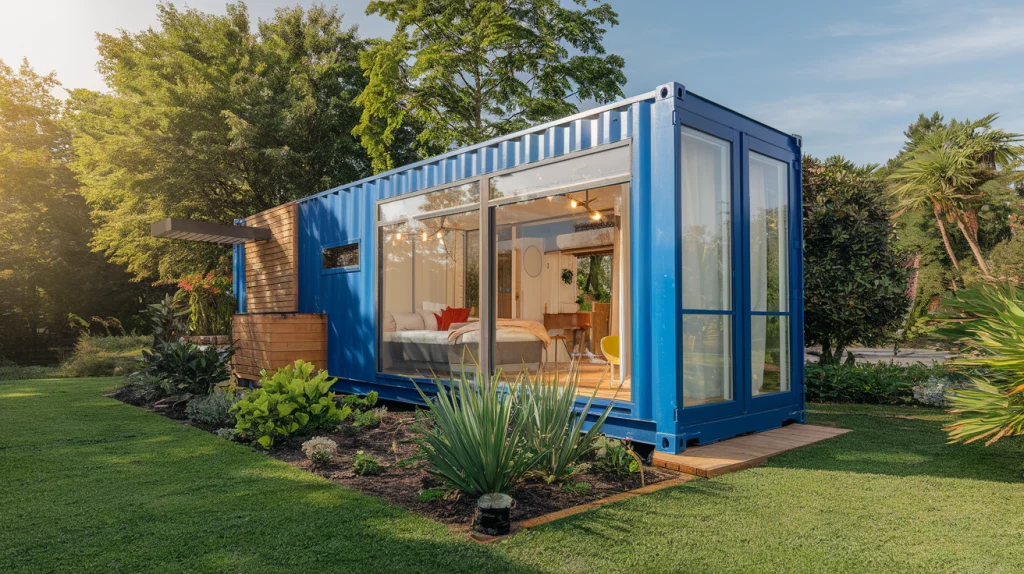 Seecontainer als Tiny Haus im Garten