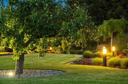 Licht im Garten planen