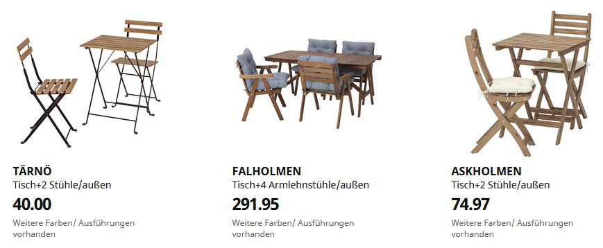 IKEA Balkonmöbel