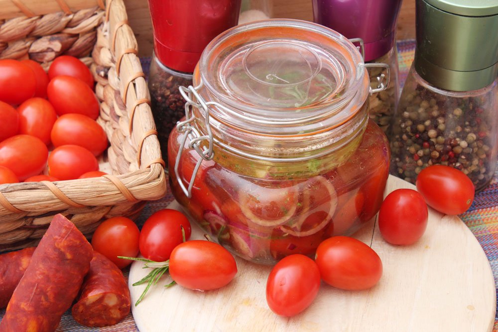 Tomaten in Essig einlegen