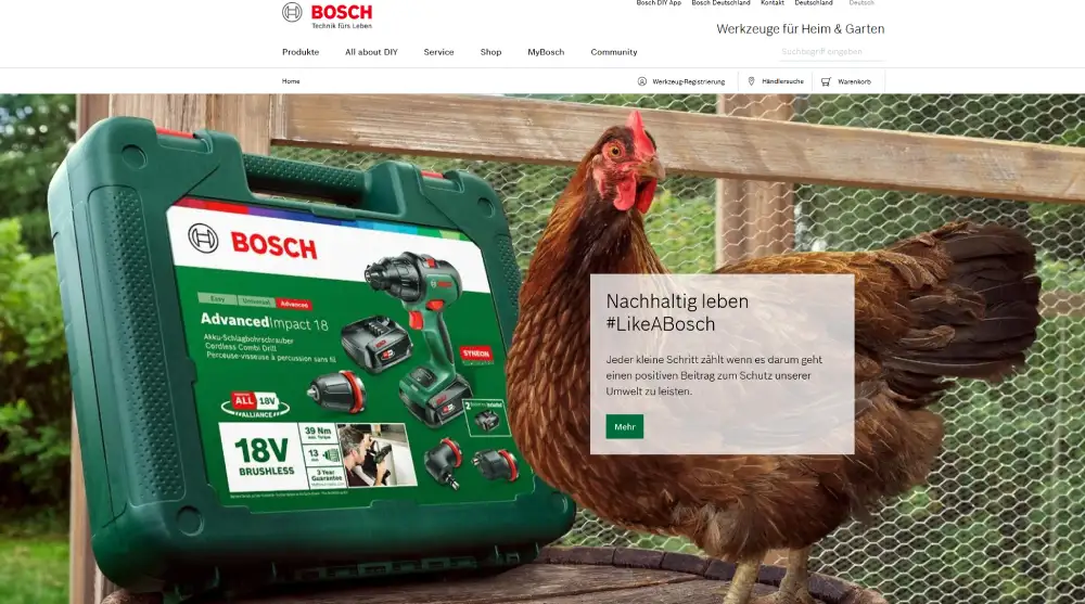 Bosch DIY Startseite