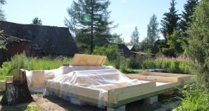 Fundament fürs Gartenhaus Punktfundament