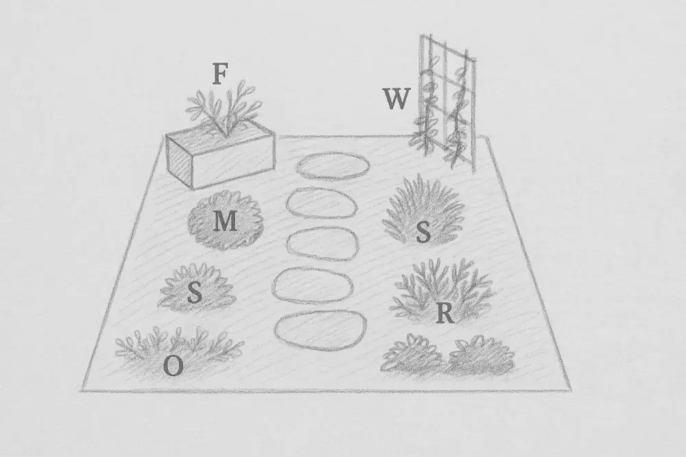 Bibelgarten Beispielbepflanzung