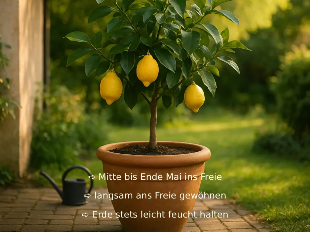 Zitronenbaum im Topf auf der Terrasse Zitronenbaum überwintern – Die wichtigsten Tipps im Überblick
