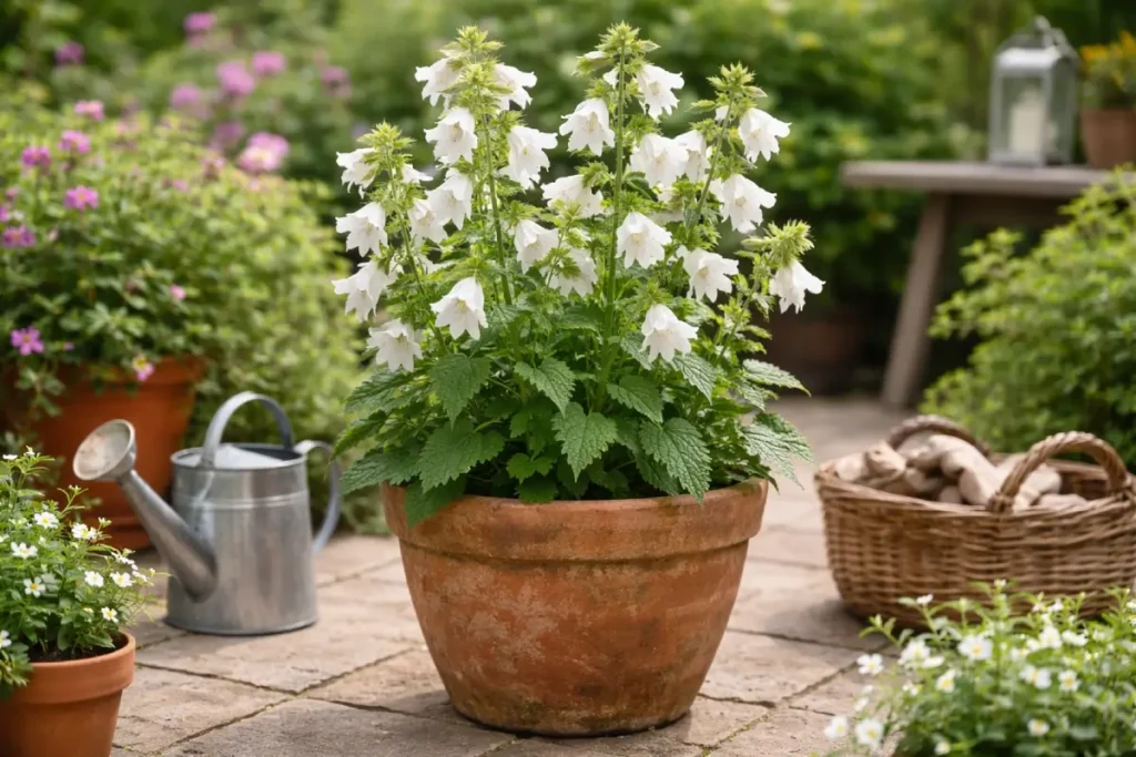 Nesselblättrige Glockenblume 'Alba' Nesselblättrige Glockenblume pflanzen, pflegen und überwintern