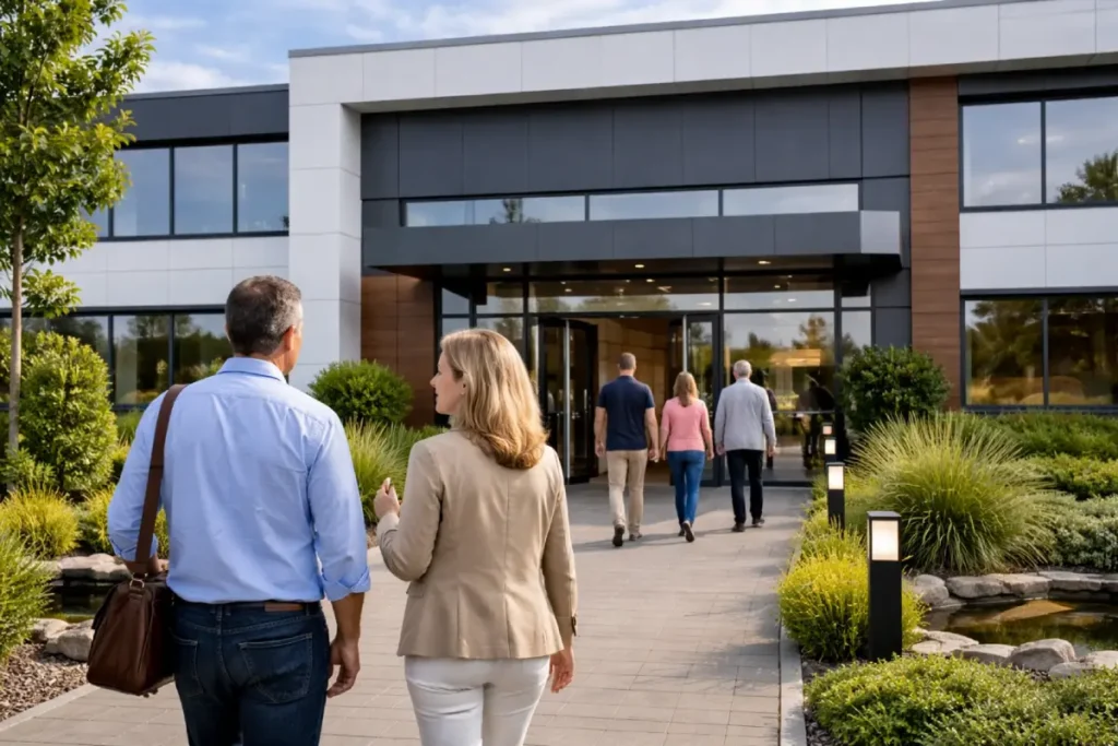 Grüne Rendite: Wie eine clevere Außengestaltung den Wert von Gewerbeimmobilien massiv steigert