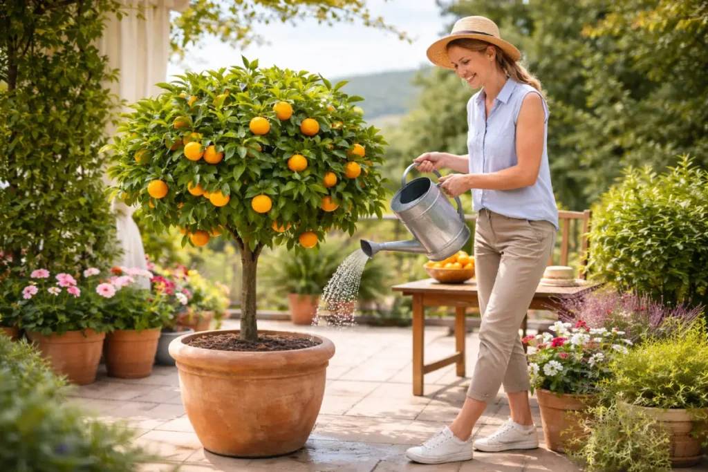 Orangenbaum pflanzen, pflegen und überwintern