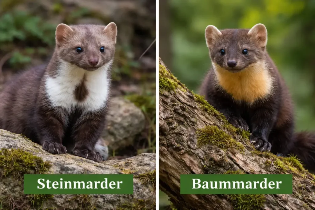 Unterschied zwischen Steinmarder und Baummarder Marder im Garten: Anzeichen, Vorsichtsmaßnahmen und Tipps zur Bekämpfung